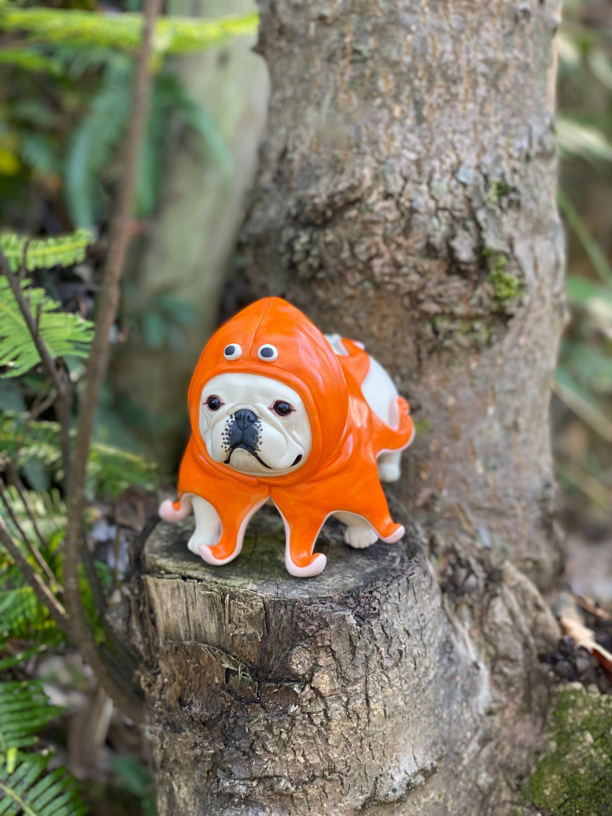 Orange Raincoat Frenchie
