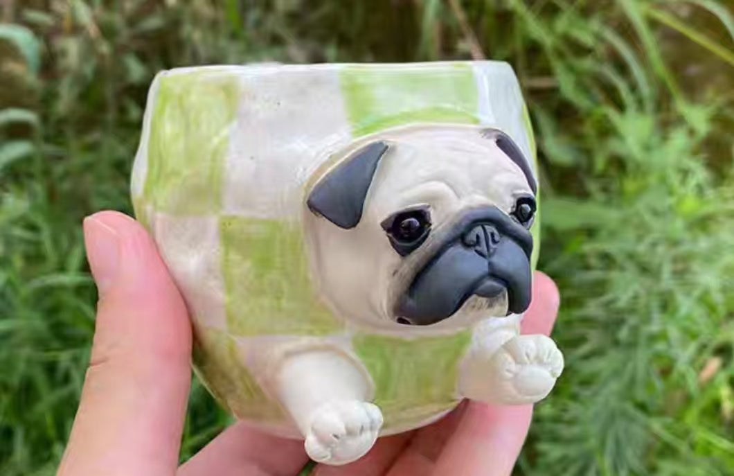Green Checkered Pug